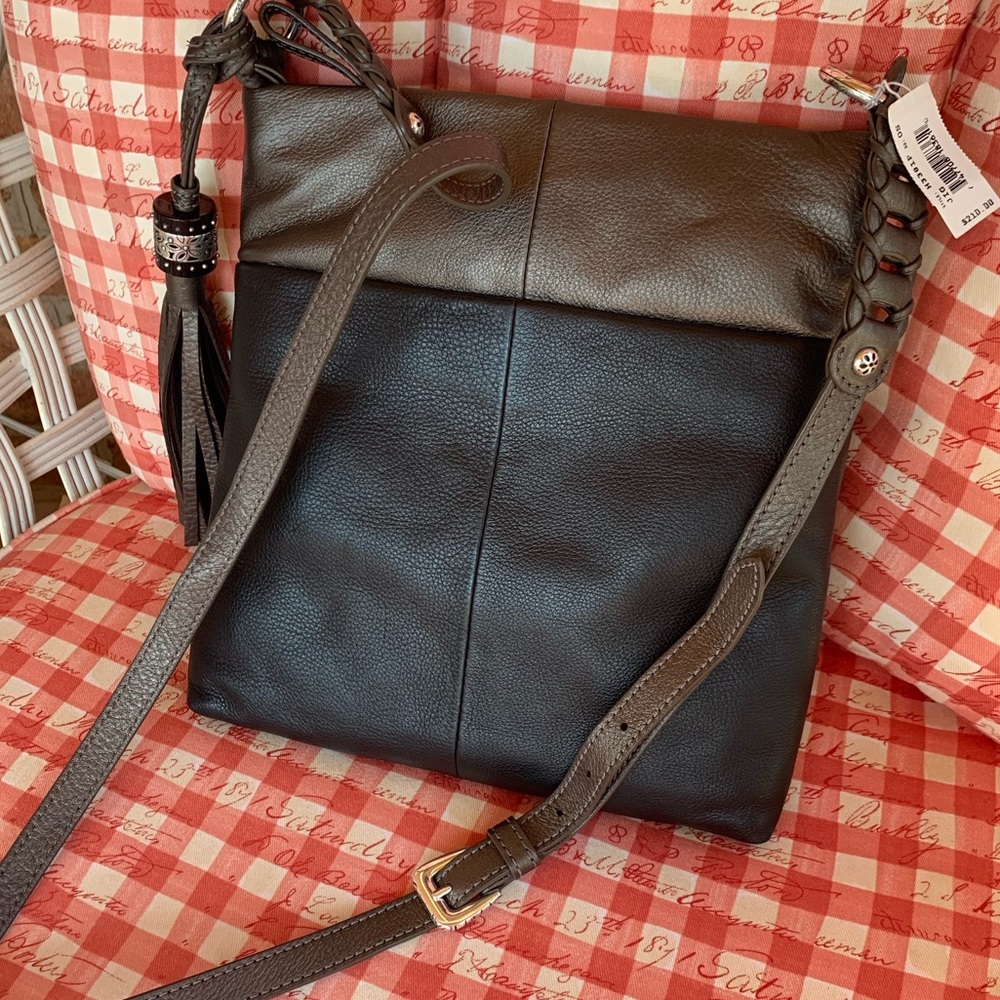 Two tone Brighton shoulder strap bag
